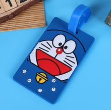 Load image into Gallery viewer, Kawaii Stitch Doraemon Suitcase Luggage Tag Cartoon ID Address Holder Baggage Label Silica Ge Identifier Cute Travel Accessories