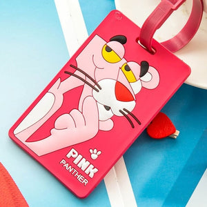 Kawaii Stitch Doraemon Suitcase Luggage Tag Cartoon ID Address Holder Baggage Label Silica Ge Identifier Cute Travel Accessories