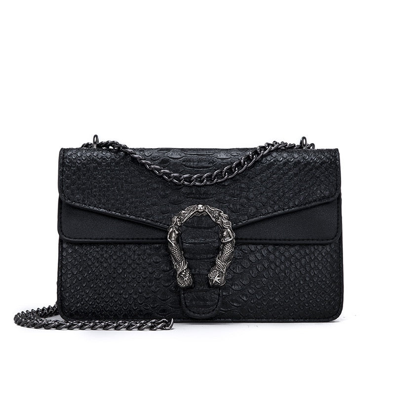 Alligator print women shoulder bag luxury designer wide strap Crossbody bag  chain Sling bag pu leather ladies 3 bag set handbag