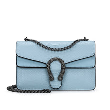 Load image into Gallery viewer, Snake Fashion Brand Women Bag Alligator PU Leather Messenger Bag Designer Chain Shoulder Crossbody Bag Women Handbag Bolso Mujer