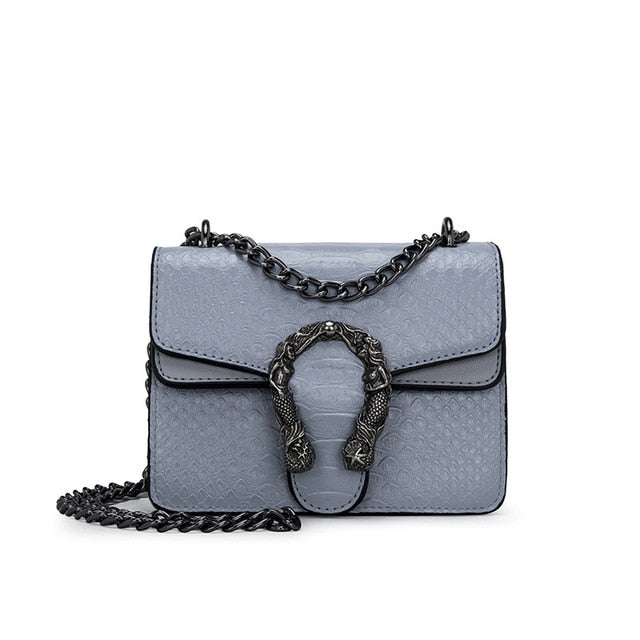 Small Bag Women's Bag 2023 Trend Crossbody Mini Snakeskin Embossed Square  Bag Luxury Brand Shoulder Messenger Bag Bolsa Feminina - AliExpress