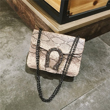 Load image into Gallery viewer, Snake Fashion Brand Women Bag Alligator PU Leather Messenger Bag Designer Chain Shoulder Crossbody Bag Women Handbag Bolso Mujer