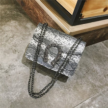 Load image into Gallery viewer, Snake Fashion Brand Women Bag Alligator PU Leather Messenger Bag Designer Chain Shoulder Crossbody Bag Women Handbag Bolso Mujer