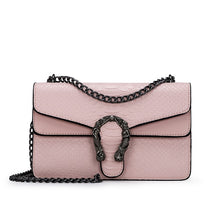 Load image into Gallery viewer, Snake Fashion Brand Women Bag Alligator PU Leather Messenger Bag Designer Chain Shoulder Crossbody Bag Women Handbag Bolso Mujer